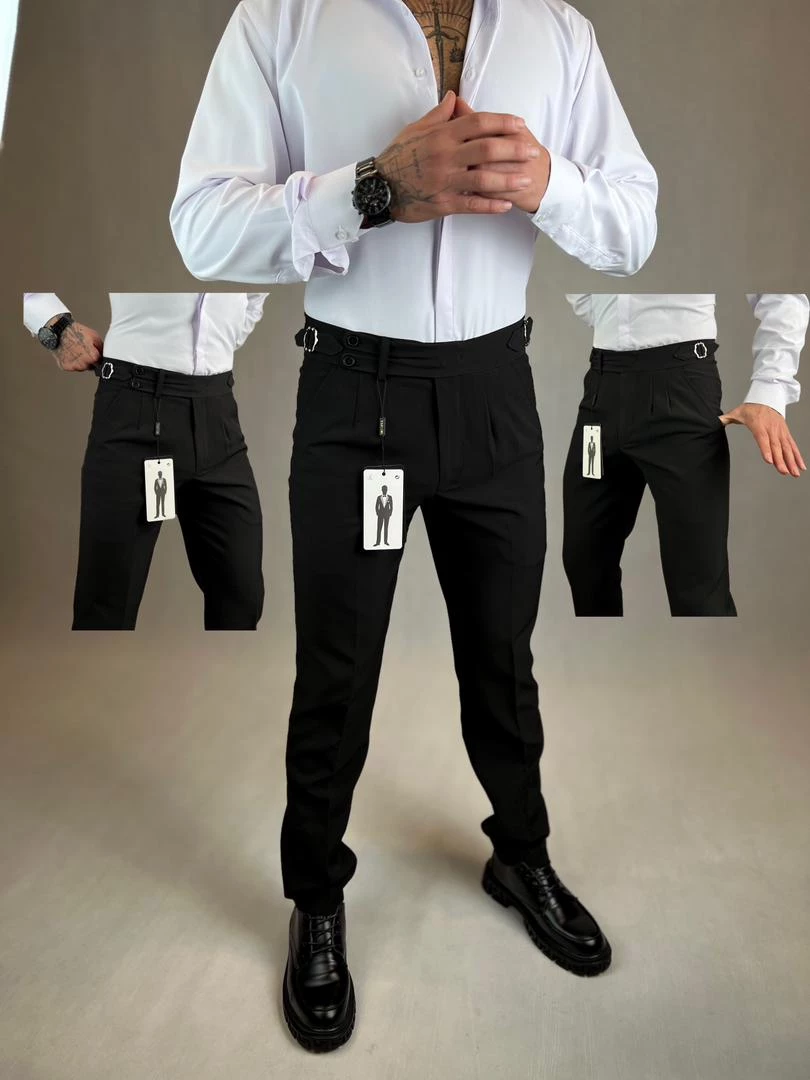 شلوار کمر کج